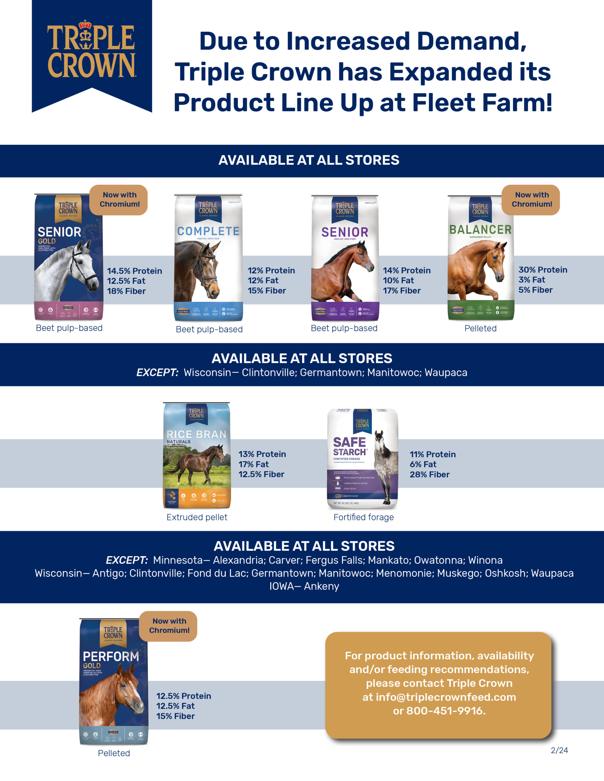 We're Expanding! Triple Crown Feed